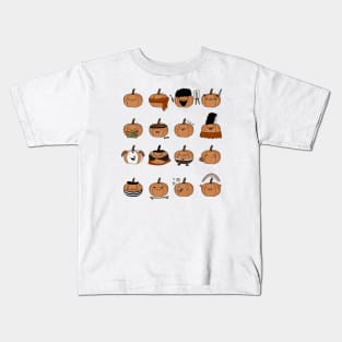 Pumpkin Characters Kids T-Shirt